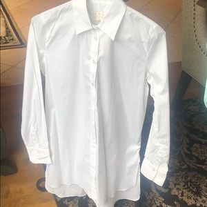 Boston Proper Pure White Boyfriend Shirt